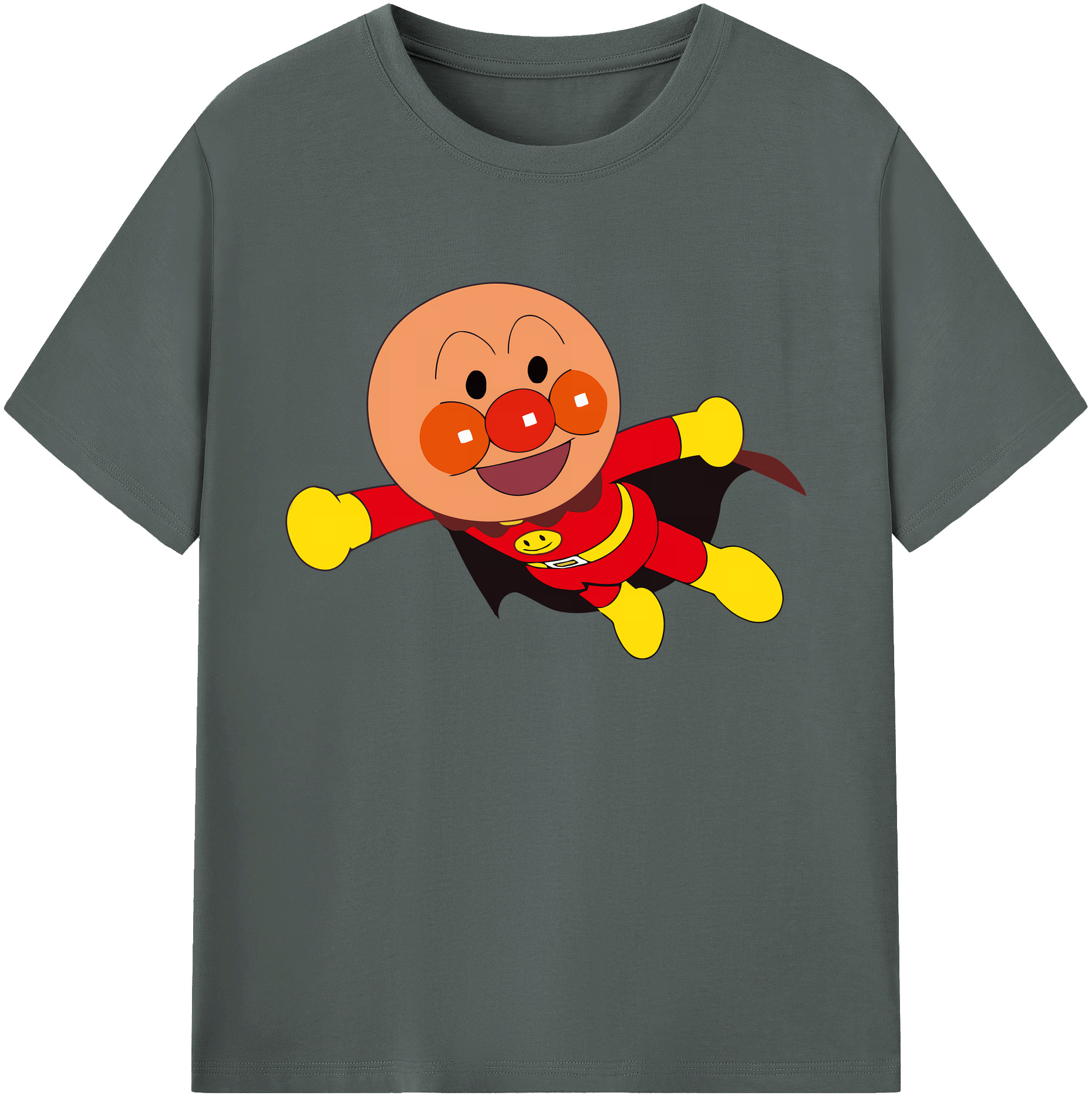 （画像用） アンパンマン Anpanman 綿100％ メンズ半袖Tシャツ｜肌触りやわらか＆通気性
